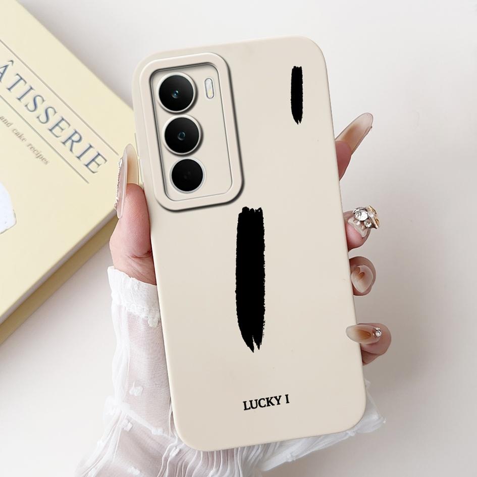 For Realme C71 2025 Case RMX5303 Cover Cute Lucky Initial Letters Soft Silicone Lens Protective Covers For RealmeC71 C 71 Bumper