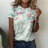 Süße Katze Tier 3D Druck T-Shirts Sommer Mode Damen Rundhals Kurzarm T-Shirt Tees Harajuku Y2K Tops Damenkleidung
