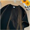 300gsm Cotton Summer Short Sleeve T Shirts For Men O Neck Casual Heavy Fabric Streetwear Tees Unisex Basic Solid Cool Loose Tops