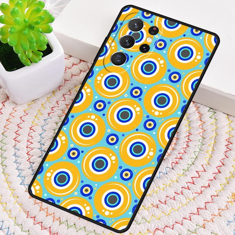 Evil Eye Pattern Phone Case for Samsung Galaxy Note 10 Pro S26 Ultra S23 S24 FE S25 S21 S22 PLUS Shockproof Cove