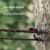 Outdoor Camping Tent Rope Tightener with Metal Pulley