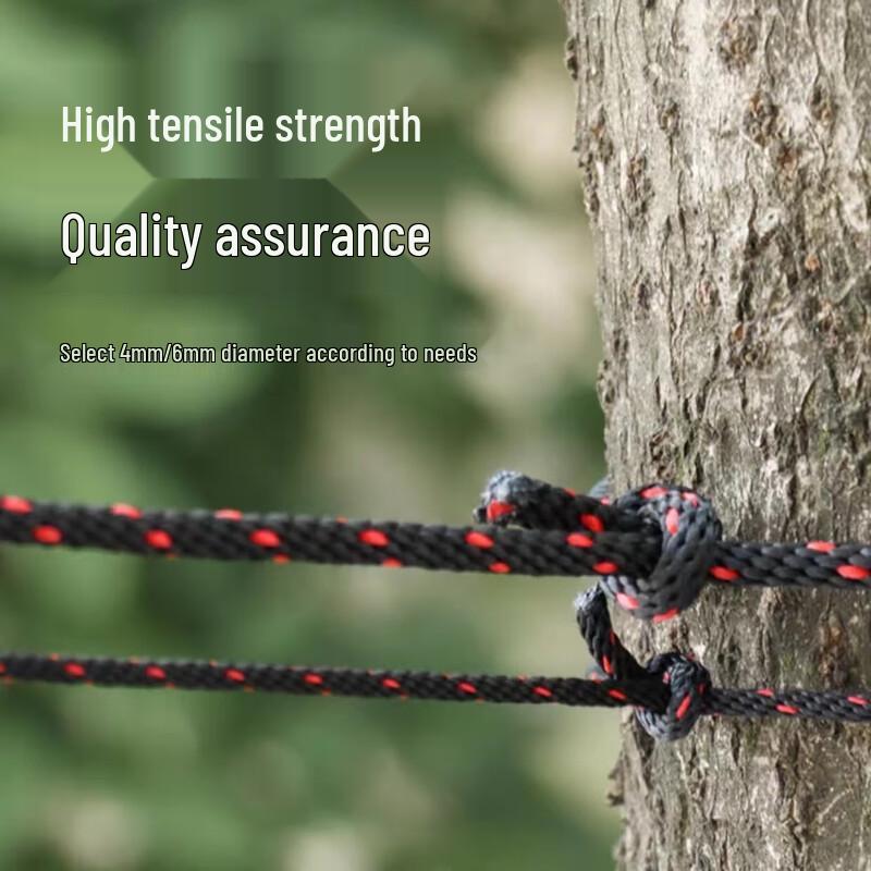 Outdoor Camping Tent Rope Tightener with Metal Pulley