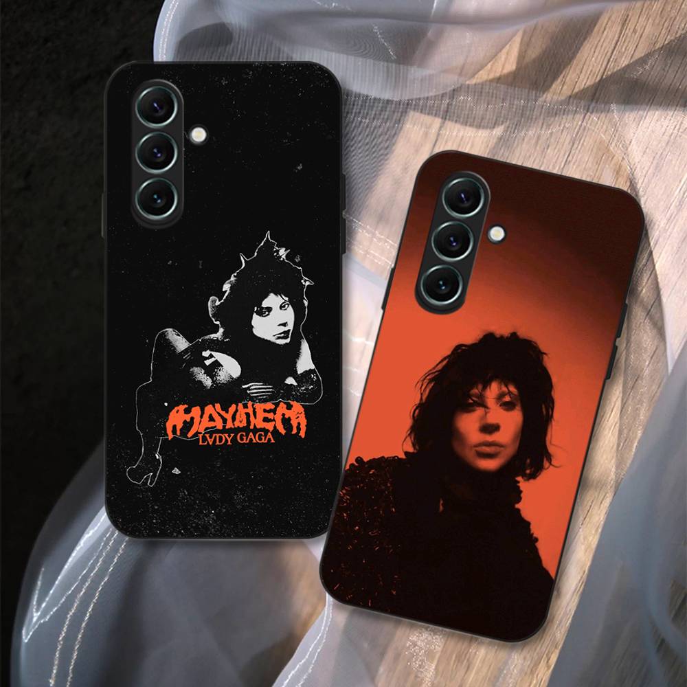 Sängerin L-Lady Gaga Mayhem Handyhülle Für Samsung S 24 fe 25 Ultra plus 20 lite 21 30 22 23 24 22 Ultra 5G Hüllen