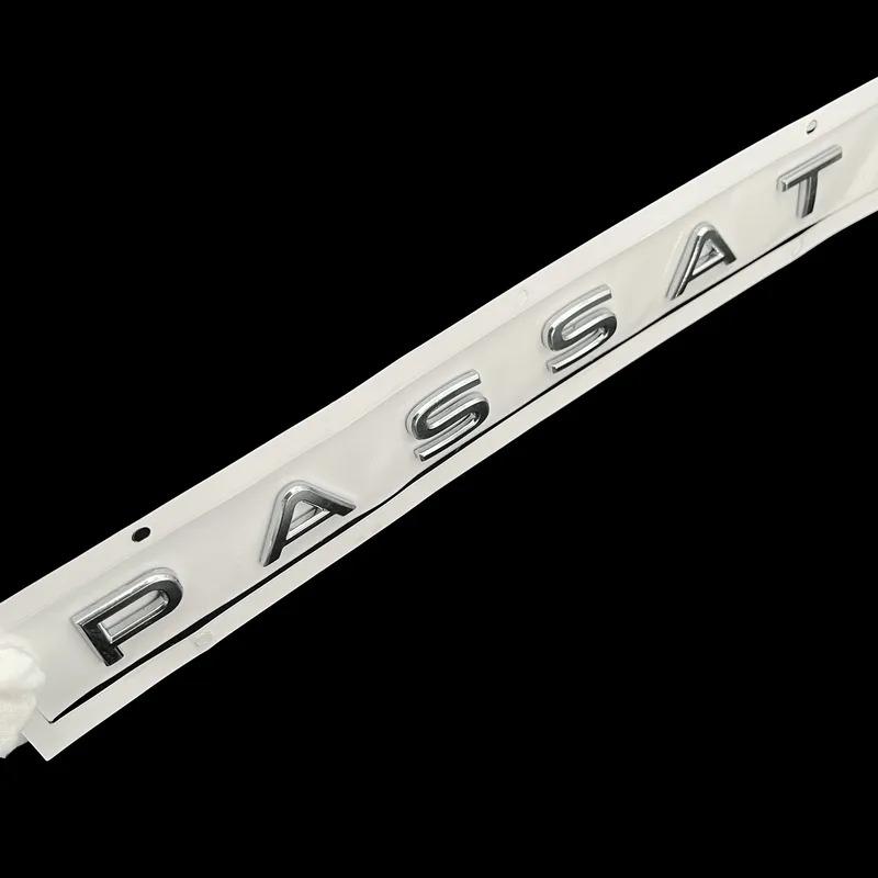 For VW Passat Car Rear Trunk Letters Logo Labeling Badge Emblem Decal ABS Shiny Chrome Sticker TO4