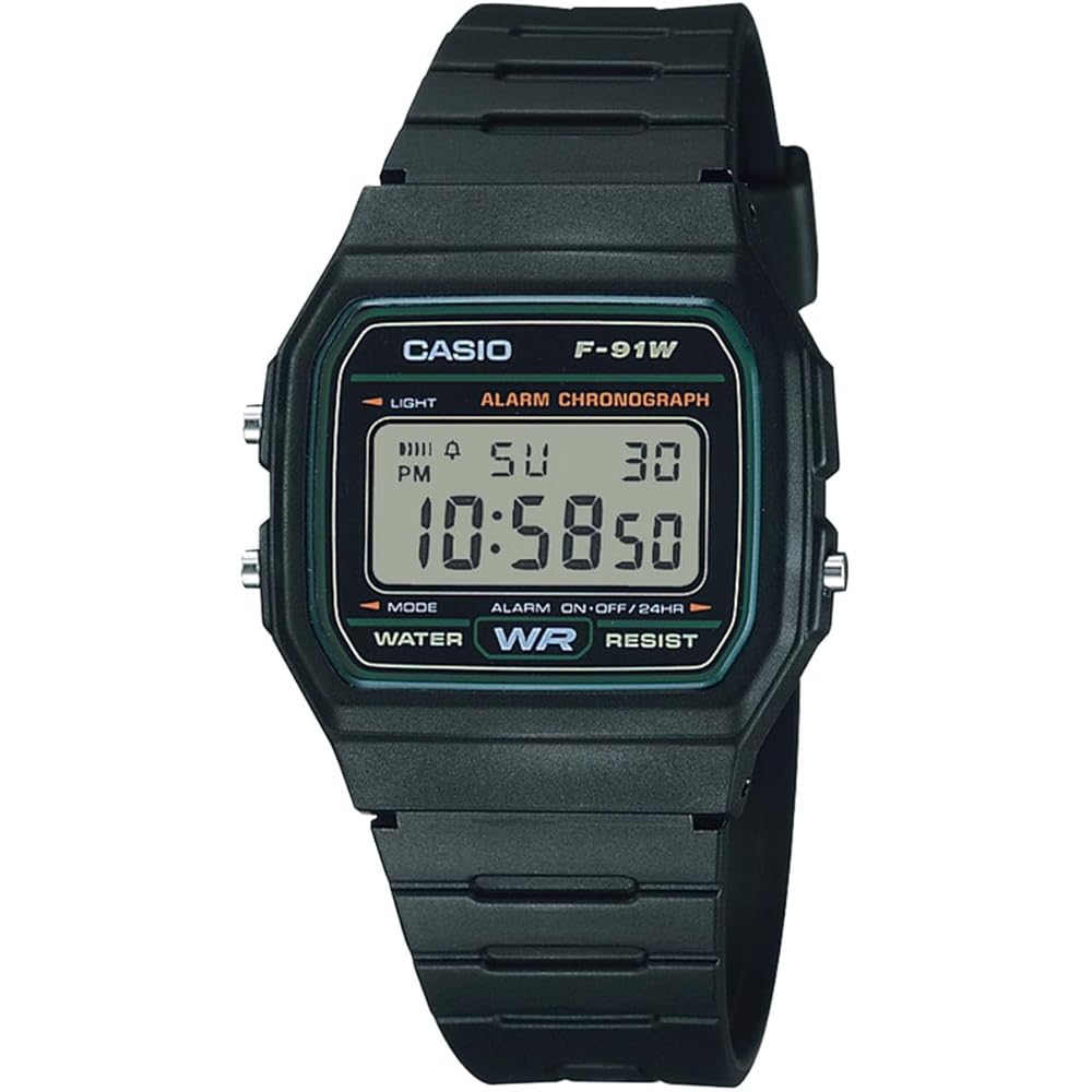 Casio] Часы Casio Collection [Оригинал Япония] F-91W-3JH Мужские Зеленые