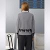 UNIFREE Sweet Bowknot Jacquard Knitted Cardigan
