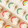 Pack of 3 Rainbow Hooks Colorful Adhesive Hooks for Bathroom Kitchen Storage Wall Hangers for Hanging Coat Key Bag