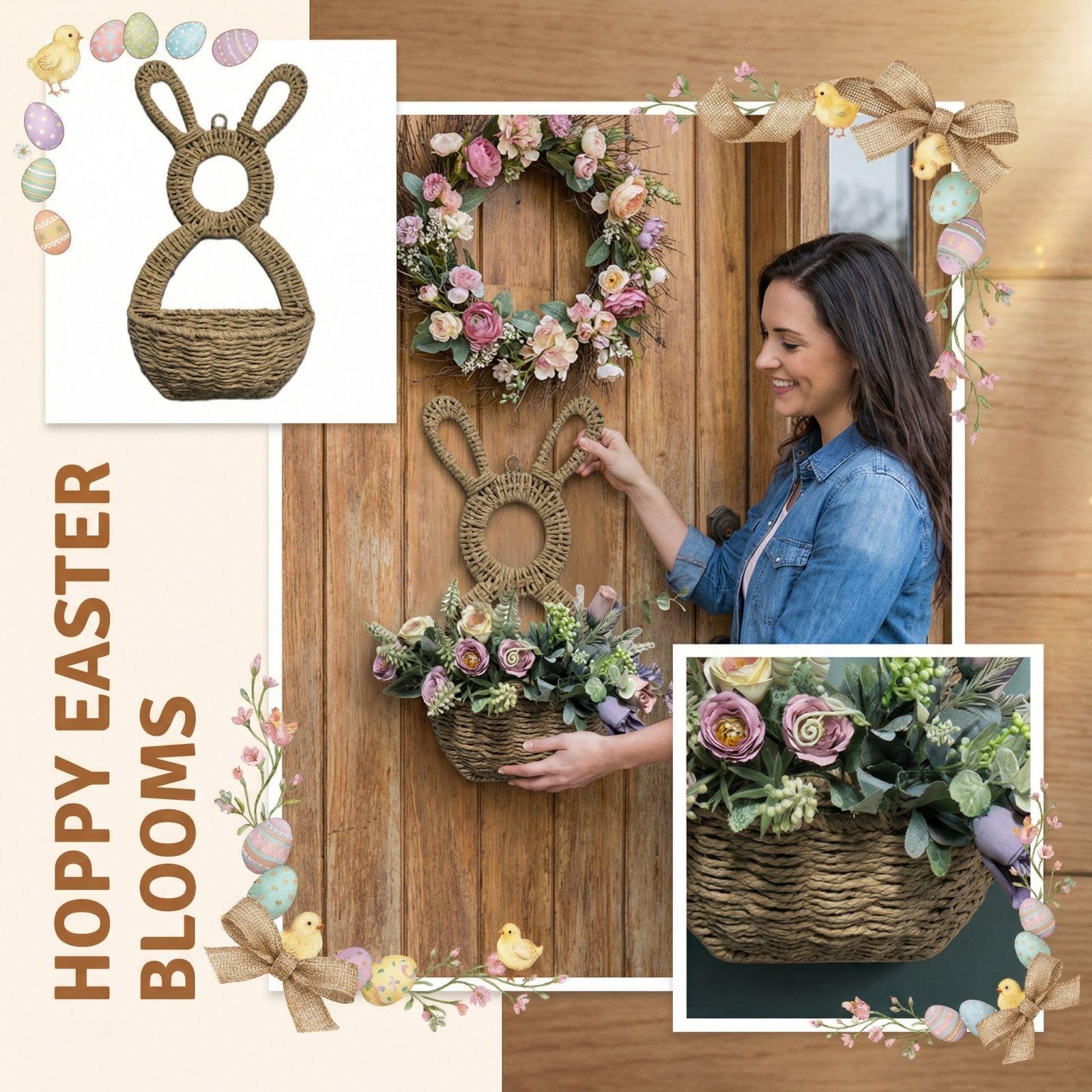 

Easter Storage Basket – This Adorable Basket, Made From Handwoven Paper Rope And Wire, Is The Perfect Choice For Easter Celebrations. One Size коричневый