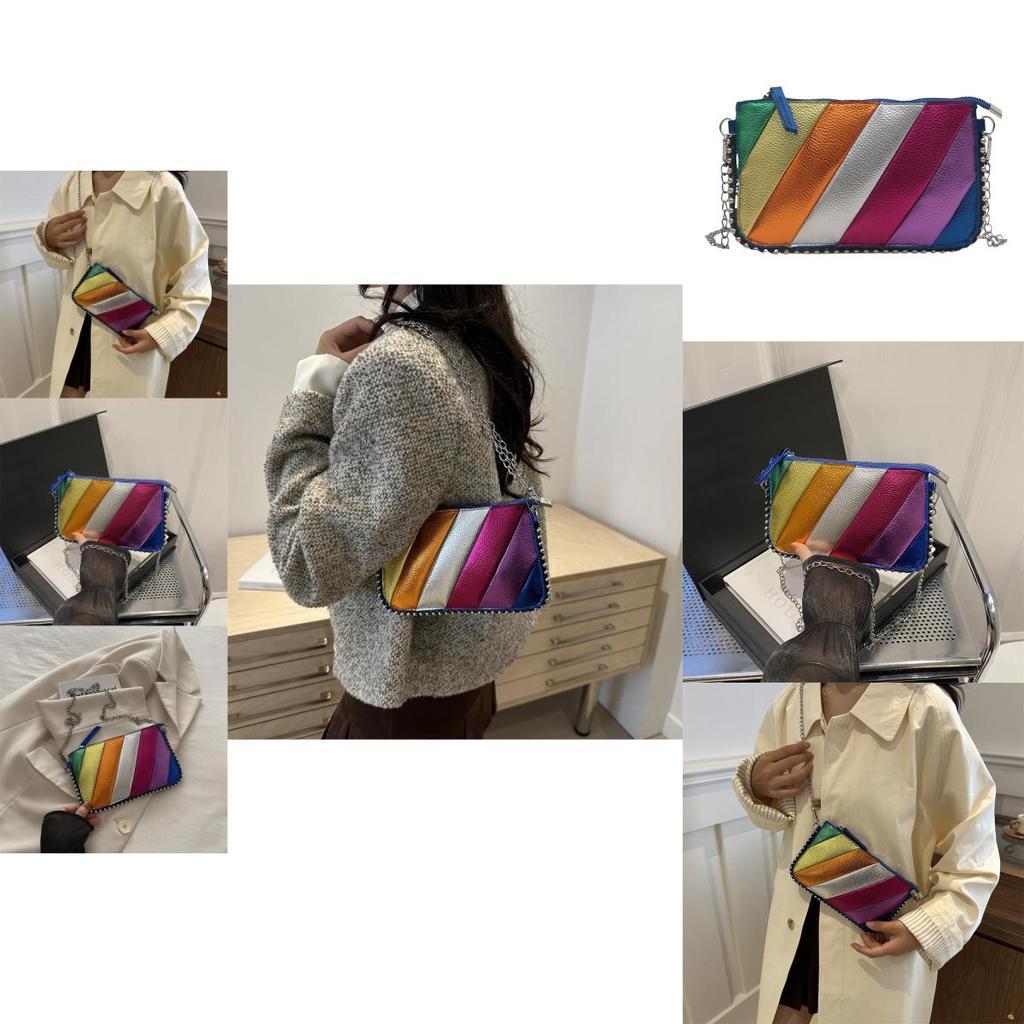 Chic Colorful Pu Shoulder Bag For Women Stylish Modern Square Design Ideal For Daily Use