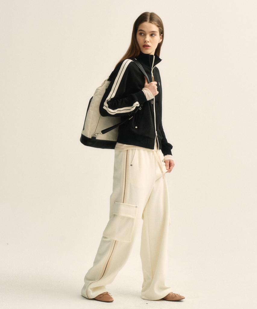 Satur Lawton All Day Track Zip-Up Jacket Caviar Black