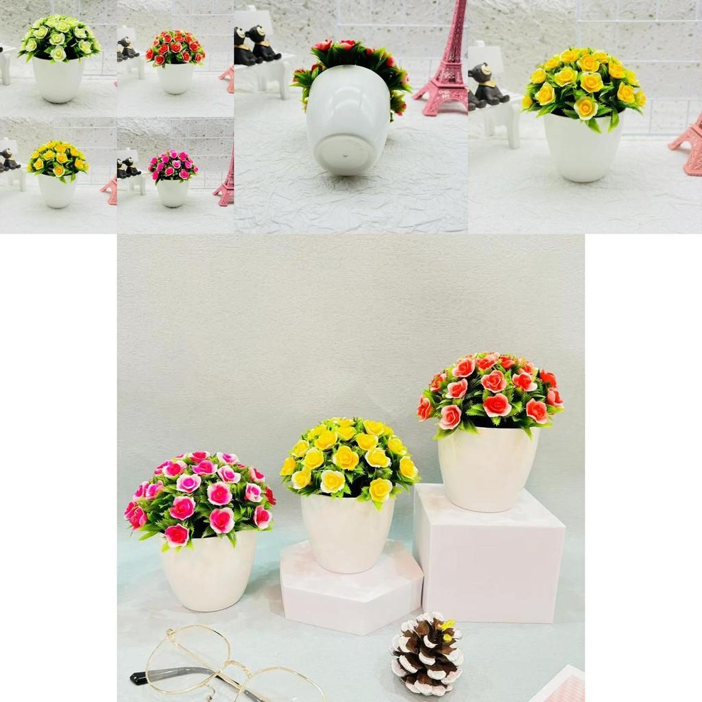 Plastic Indoor Decorative Sphere With Faux Fuchsia Flowers For Office Displays