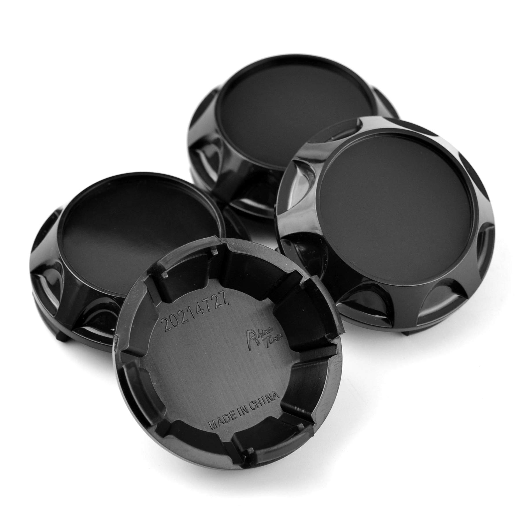 

4 Pieces 65mm Outer Diameter 62mm Inner Diameter Black ABS Car Center Hub Caps