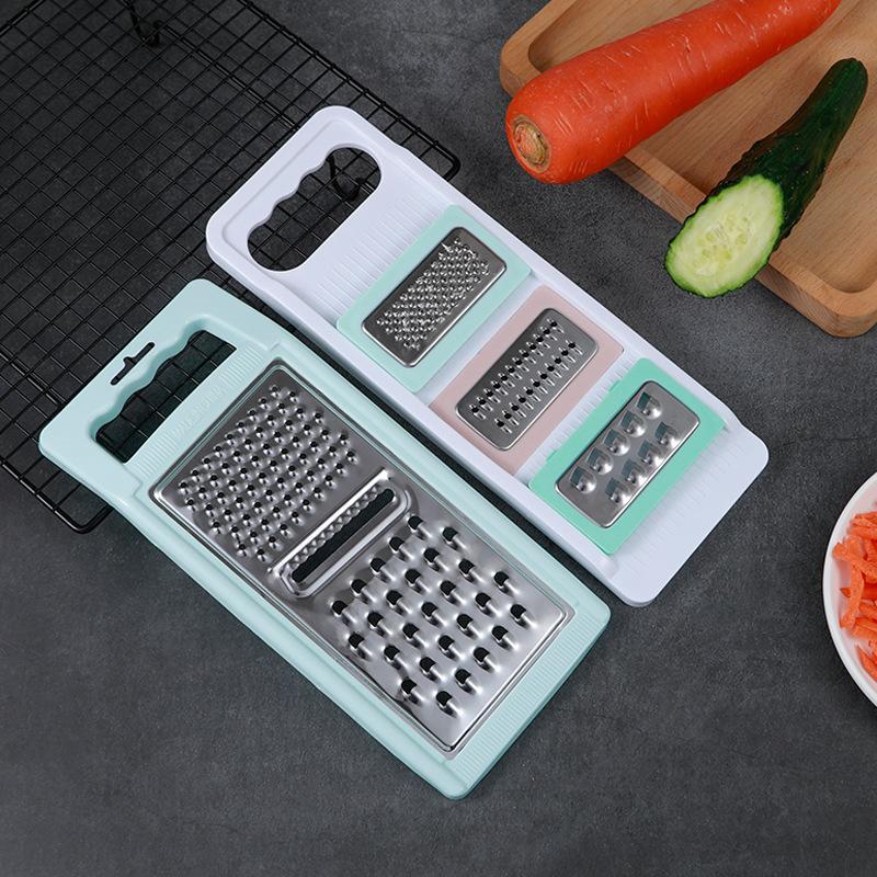 Food Grade Stainless Steel Grater Sharp Blades Non Slip Handle Shredder for Cheese Vegetables Kitchen Use