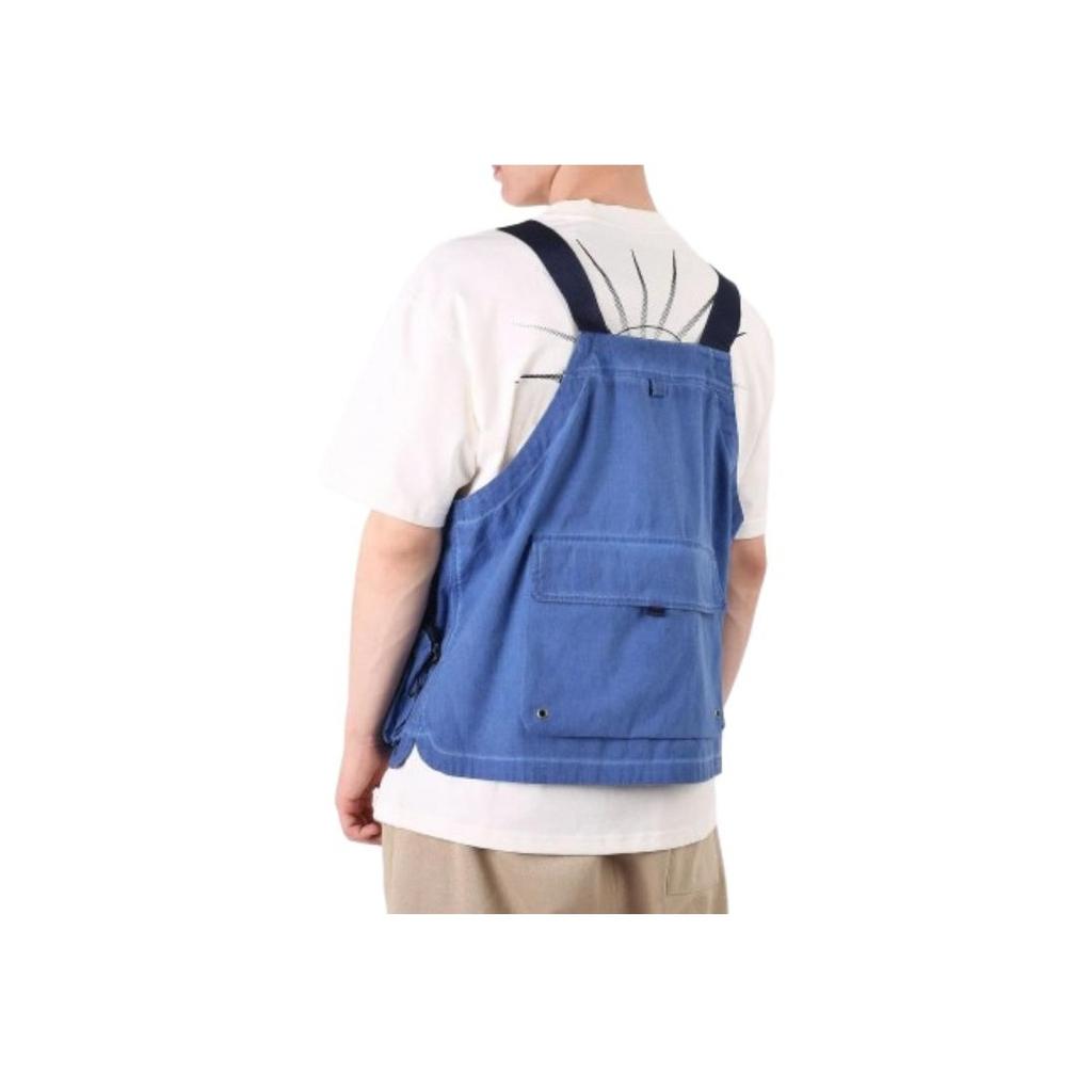 Nike Color Block Short Zip Sleeveless Vest Men Vests Blue CZ4000-492