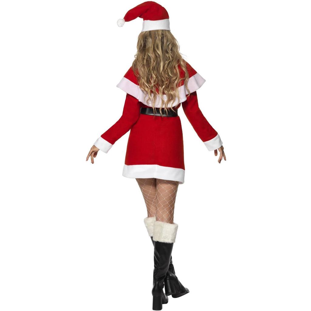Smiffys Womens/Ladies Miss Santa Fleece Costume Set