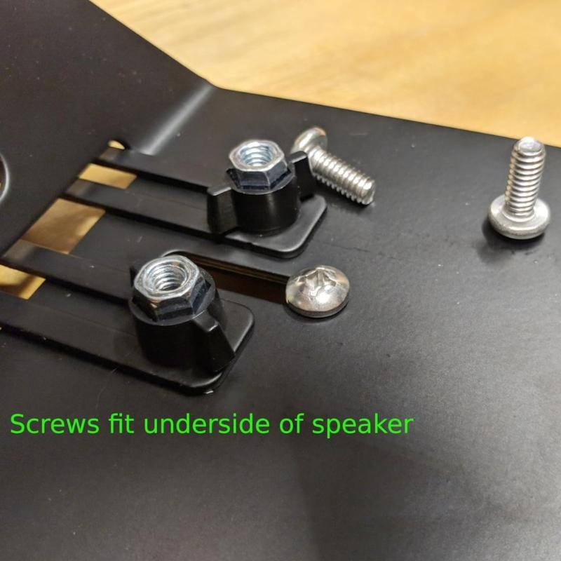 2 Stück Desktop-Lautsprecherständer Auskragende Lautsprecherhalterung Hochbelastbares Metall Regallautsprecher Erhöhungen Halter Langlebig