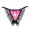 Pure Desire Bow Beautiful Buttocks Seduction Sexy Panties Women's Perspective Lace Bed Passion Tease Open Crotch Free Shorts