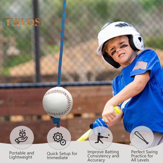 Baseball Batting Swing Trainer Enhance Hitting Skills with Baseball Hitting Rope And Toss Softball Swing Hitting Trainer Aid