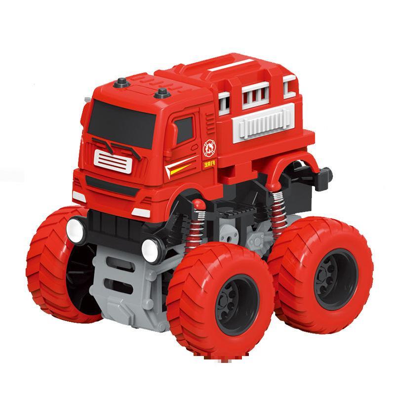 1Pcs Truck Engineering Vehicle Toy Friction Powered Inertia Car With Shock Absorber For Kids Birthday Play Gift