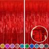 1/2/3Pack Glitter Party Backdrop Metallic Foil Tinsel Fringe Curtain Birthday Wedding Graduations Decoration Anniversary Photo. 5