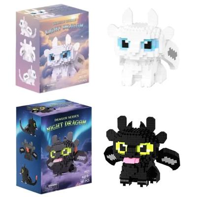 Nové prodejní Stavebnice Zvířata Hračky Kreslený Drak Mikro kostky Akční figurky Hračky na Halloween Dárky Dekorace