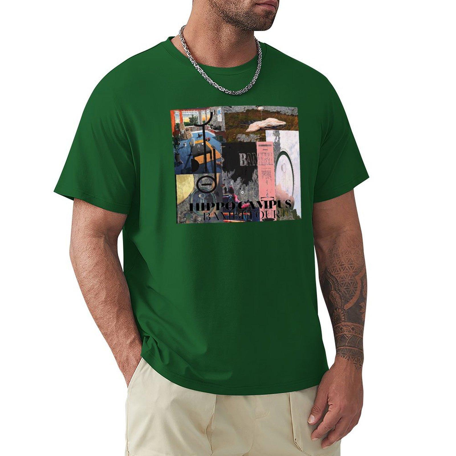 Футболка Гиппо Оверсайз Графическая Футболка Заготовки Графическая Футболка Винтаж Однотонные Черные Футболки Мужские 4XL