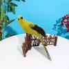 Artificial Birds Photography Props Model Sculpture Statue Feathered Parrot for Outdoor Crafts Porch