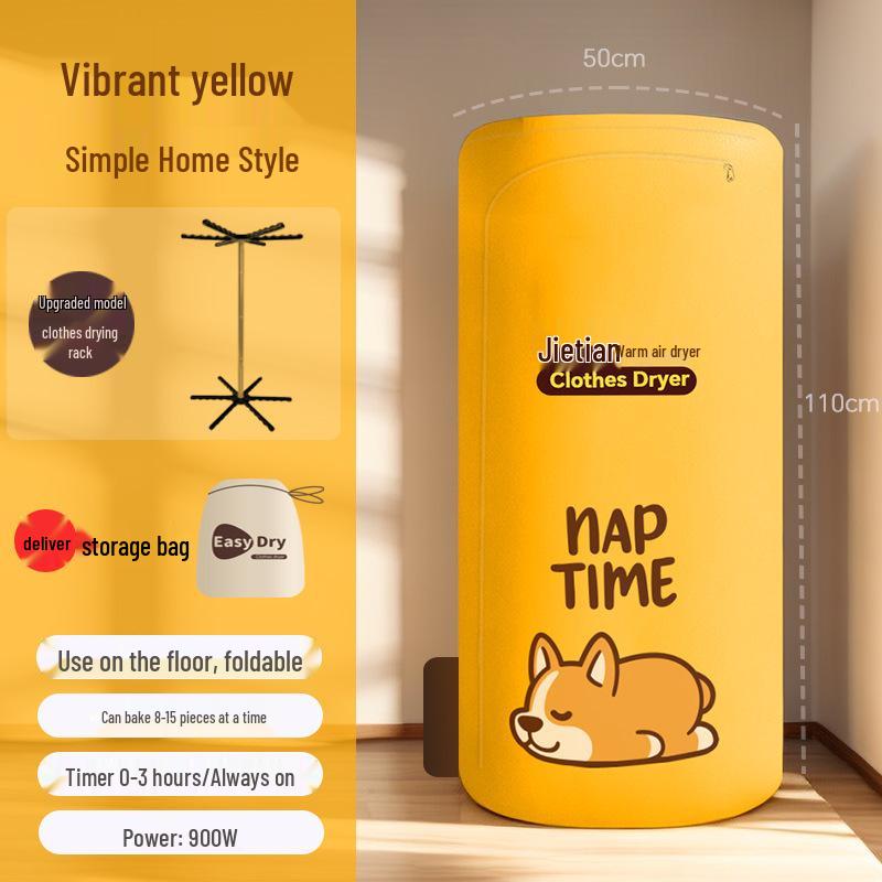 Компактная складная сушилка для одежды для общежитий и использования с детьми - Круглый шкаф для сушки воздухом