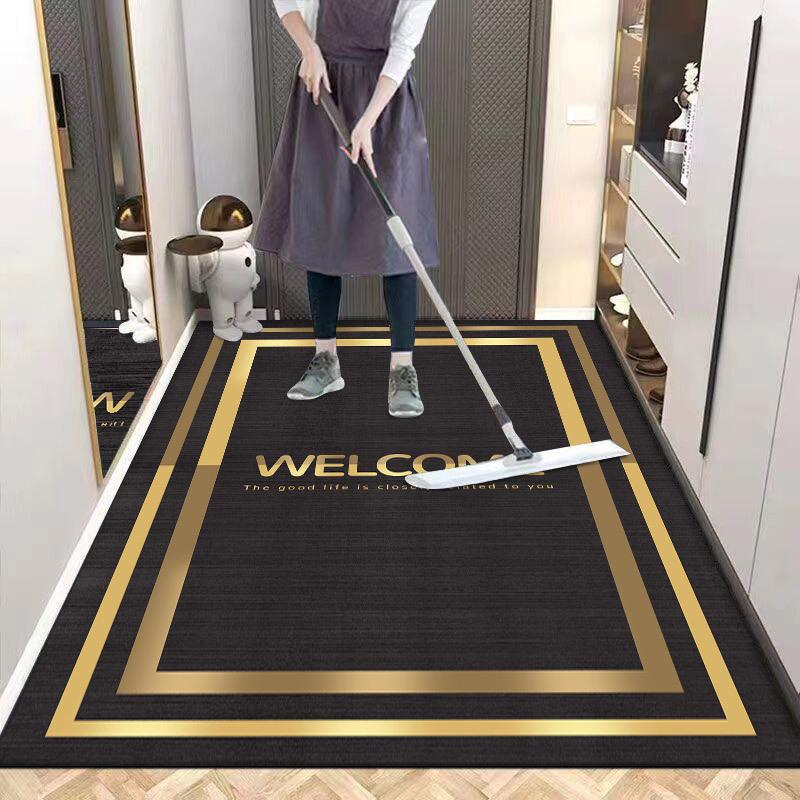 

Легкий роскошный и простой коврик для входной двери, коврик для двери, коврик для дома, грязеотталкивающий и противоскользящий ковер 80 * 120cm