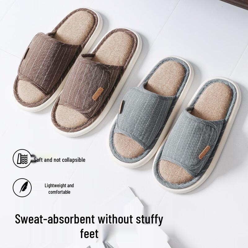 Slip Japanese Cotton Linen Home Slippers