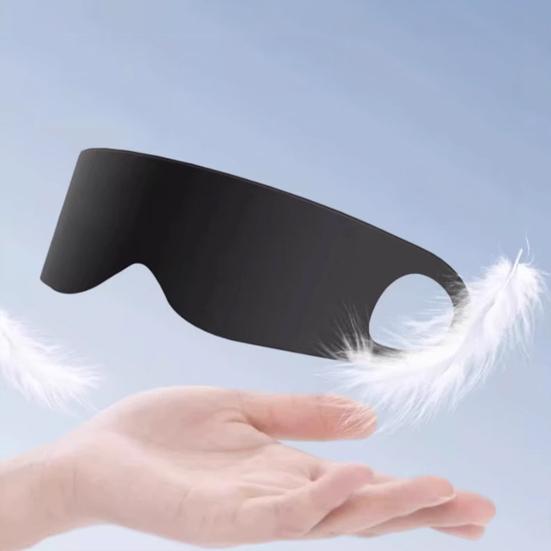 Breathable Eye Mask with Ear Loop Lightweight Travel Naps Soft Light Blocking Blindfold Men Women Side Sleeper Blockout Eye Cover