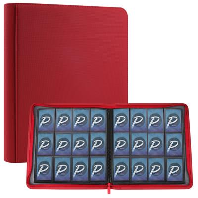 PAKESI 12 Pocket Trading Card Album 480 Card Storage Inner Page Card PU Pickup Storage Storage Double Side Side Mount PP Pocket and Collect Other