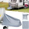 RV Caravan Towing Hitch Cover Universal Waterproof Trailer Jack Dust-Proof Coupling Protection Cover Heavy-Duty Prevent Rust