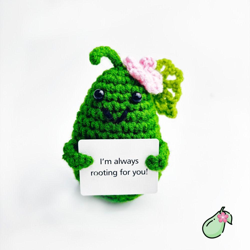 

with Positive Affirmation Card Positive Energy Potato Doll Office Decor Plush Doll Toy