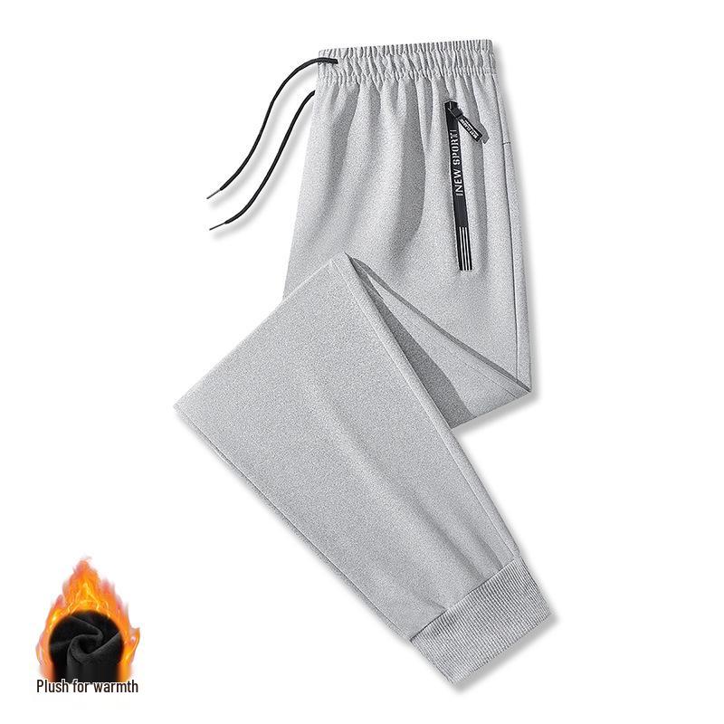 2025 Men's Straight Loose Sports Sweatpants - Versatile Spring & Autumn Casual Plus Size Pants