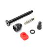Premium Alloy Tubeless Bicycle Valve Stem with Large Lock Nut and Plastic Cap for Road and Mountain Bikes 40mm 60mm Lengths