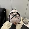 New Sweet Backpack Print Design Small Size Handbag Trendy Shoulder Bag Summer Season