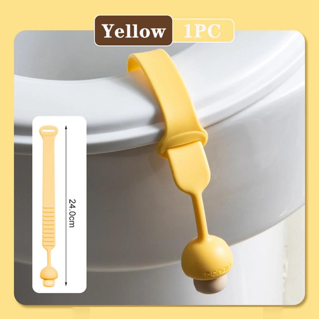 Mushroom Toilet Lid Lifter Tool Closestool Holder Ring Flapper Lifting Device Bathroom Sanitary Adjustable Toilet Seat Lid