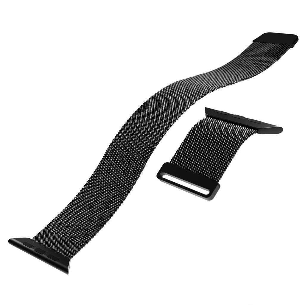 Pasek Ze Stali Nierdzewnej Puro Milanese Do Apple Watch 38 / 40 / 41 Mm - Czarny