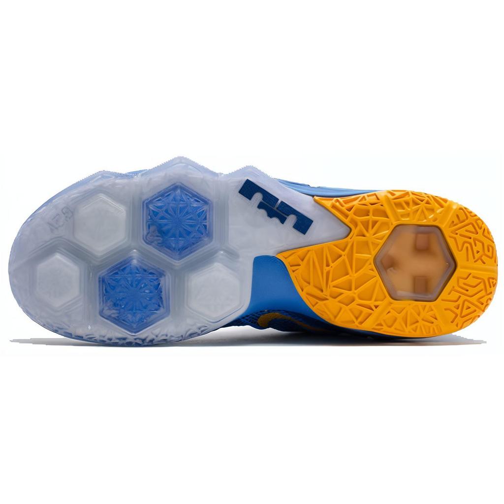 New Nike LeBron Xii Low Photo Blue/Unvrsty Gold/Gym Blue 724557-484