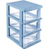 YARNOW Plastic Drawers Organizer 3 Drawer Plastic Storage Plastic Drawer Storage 5.3 x 6.8 x 9 Inch