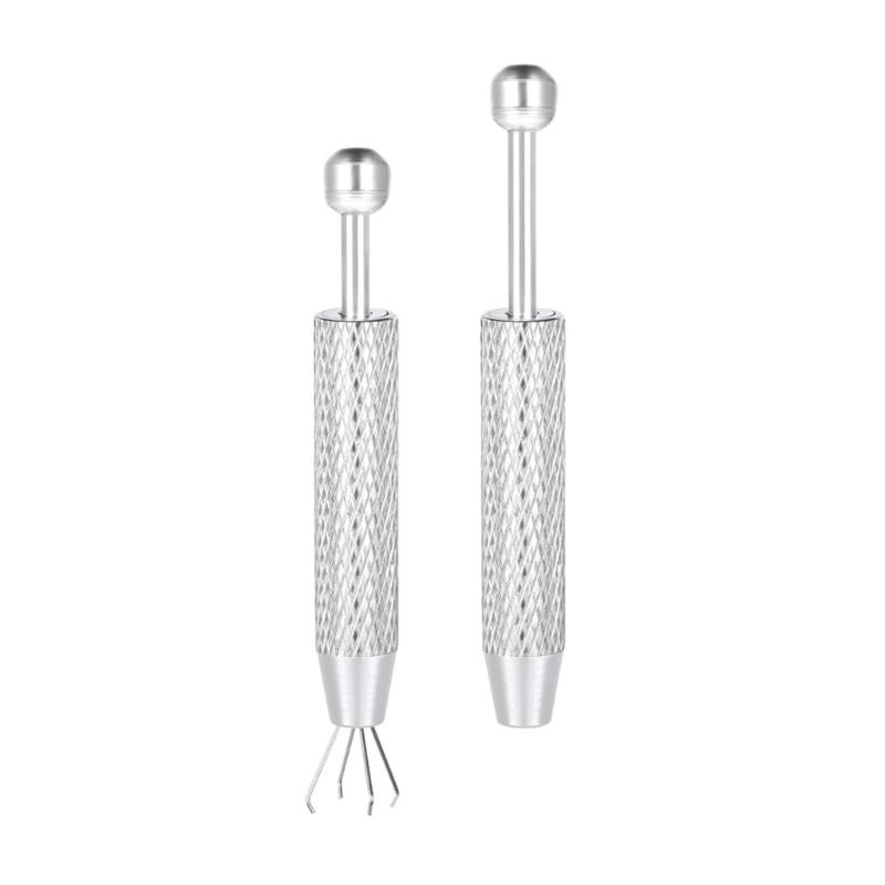 

Ergonomic Grip Piercing Assistant Set 2Pcs Stainless Steel Construction For Detailed Jewelry Work