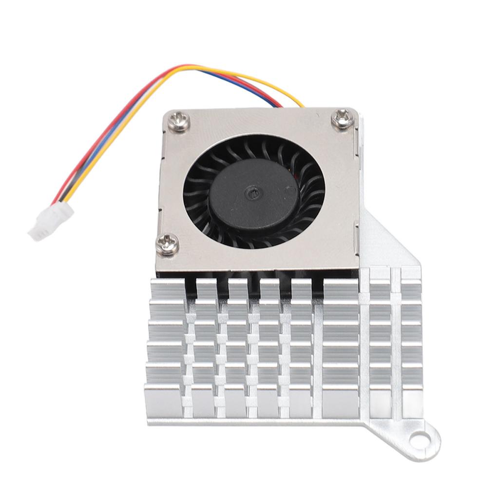 For RasPi 5 Active Cooler 4 Pin Connector Steady Running Aluminum Alloy Active Cooling Fan