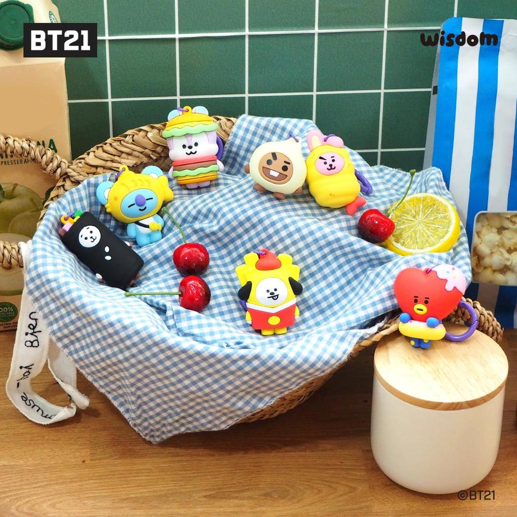 BT21 STREET FOOD FIGURE KEYRING_CHIMMY ,Official, Original, Authentic, KPOP