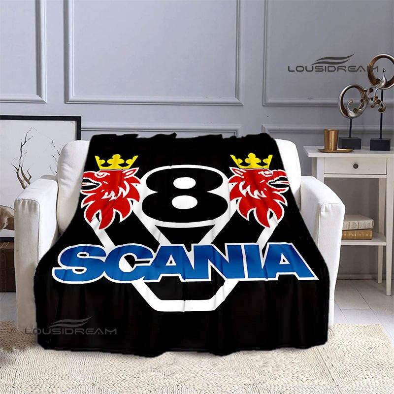 

Плед з принтом логотипу Scania Дитячі теплі пледи м який та комфортний плед плед для пікніка подарунок на день народження 180x230cm