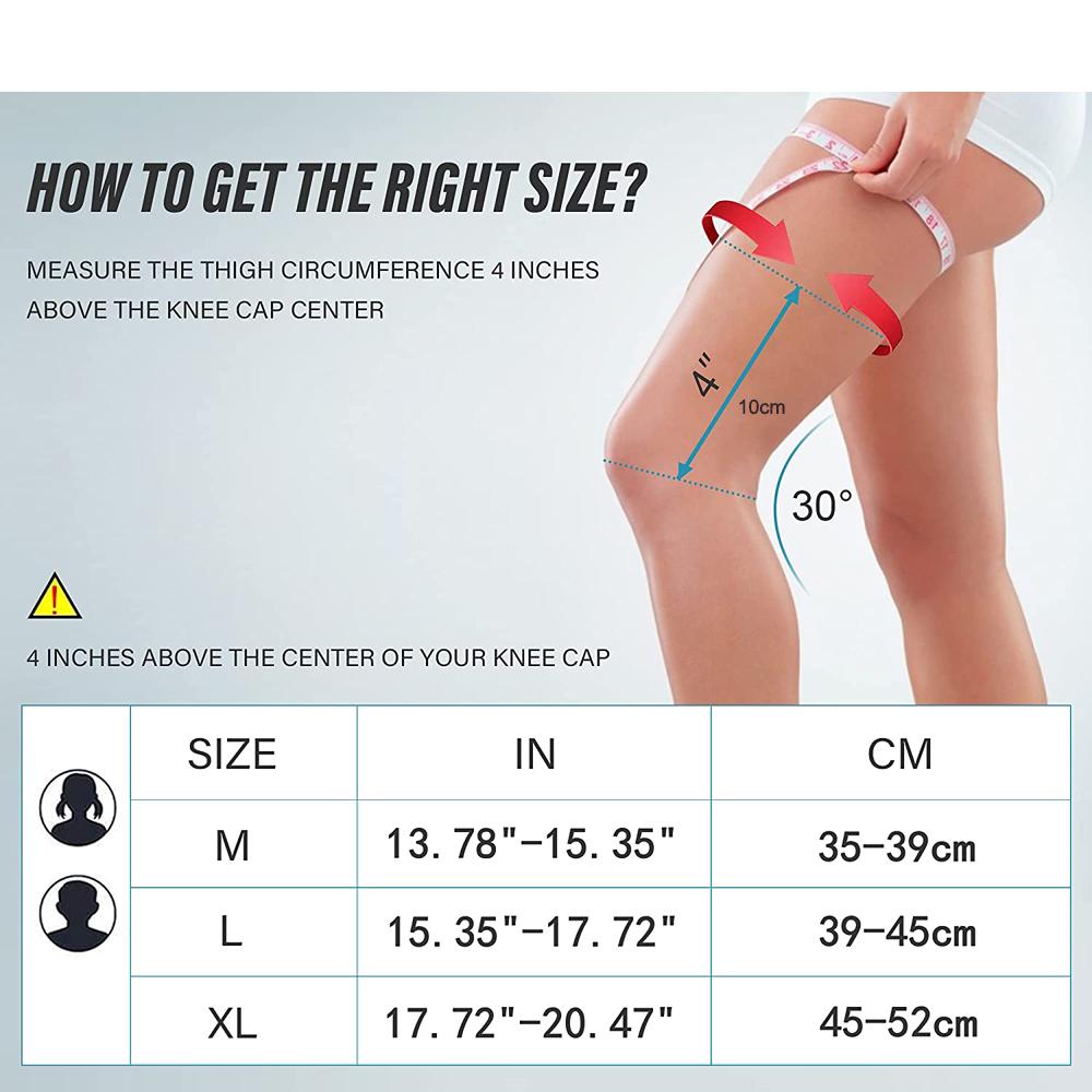 2pcs Knee Compression Sleeve-Professional Knee Brace Support Elastic Non-slip Knee Wraps Patella Stabilizer Silicone Gel Spring