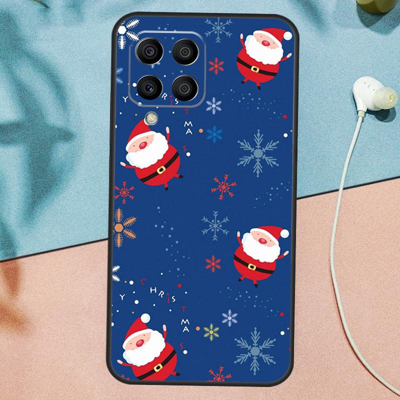 Christmas Santas seamless Deer Case For Samsung Galaxy M15 M35 M55 M56 M36 M16 M31 M21 M13 M33 M53 M12 M32 M52 M14 M34 M54