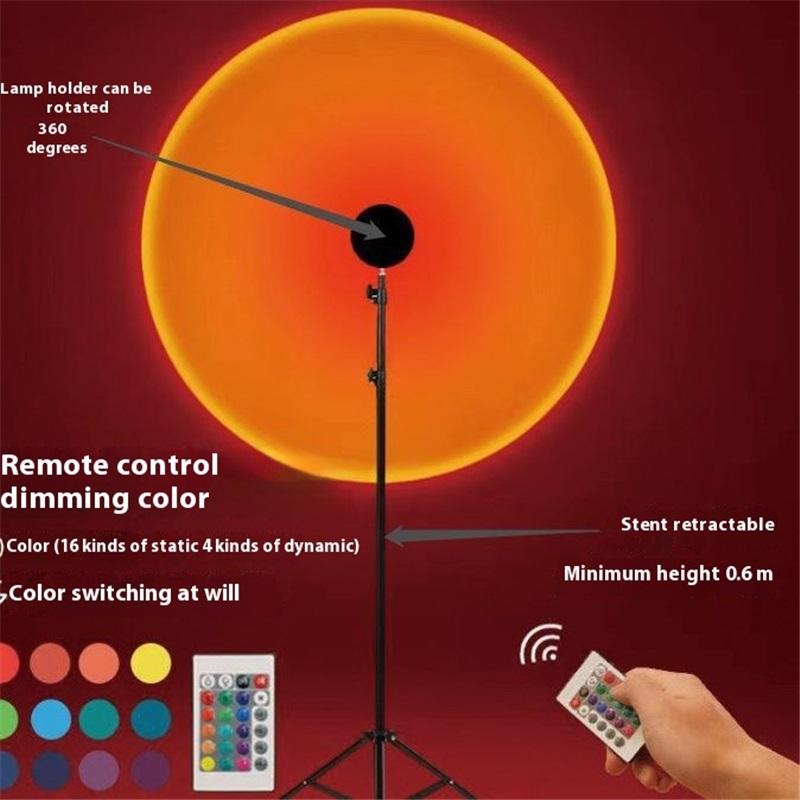 Sunset Lights USB Floor Sunset Lights Aura Lights Rainbow Background Projection Decoration Dusk Internet Celebrity Sunset Lights