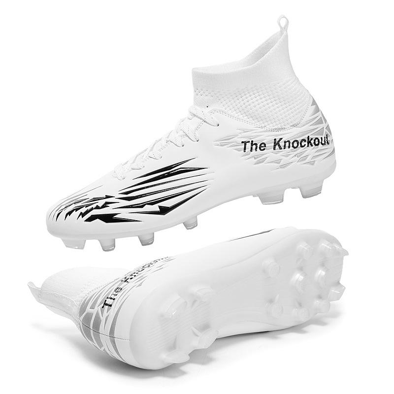 Foreign trade new high-top football shoes long nail football shoes TF broken nail special training shoes football