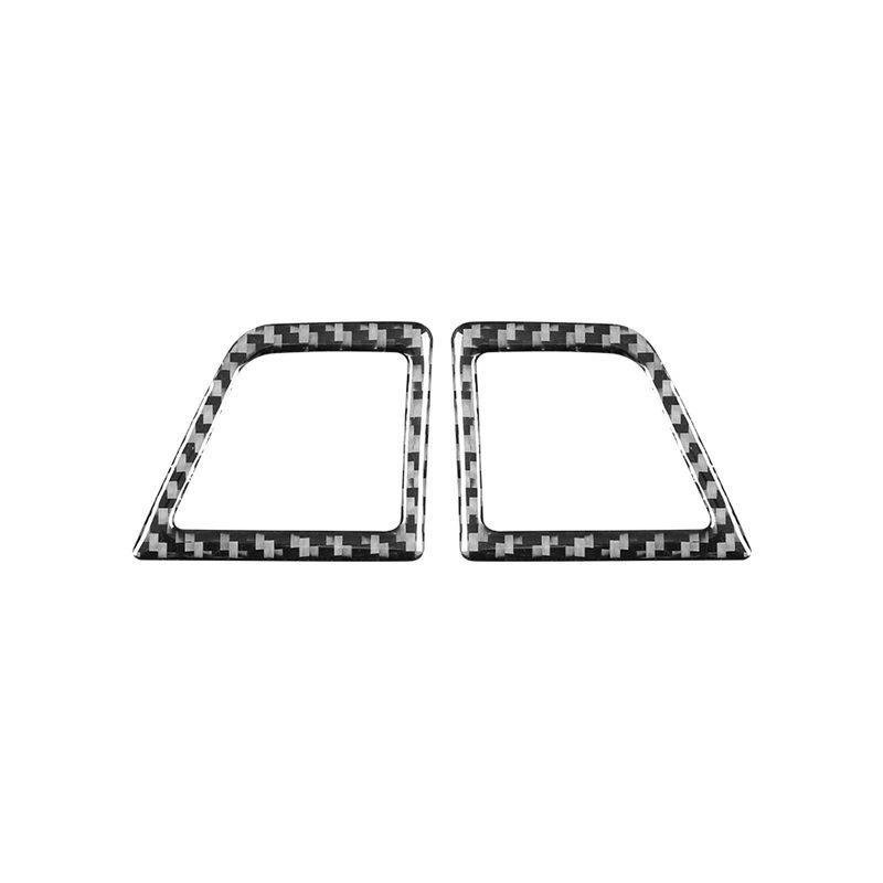 2PCS Carbon Fiber Car trument Left Right Air Outlet Vent Frame Decoration Interior Sticker For LEXUS RX350 RX450H 2010-2012